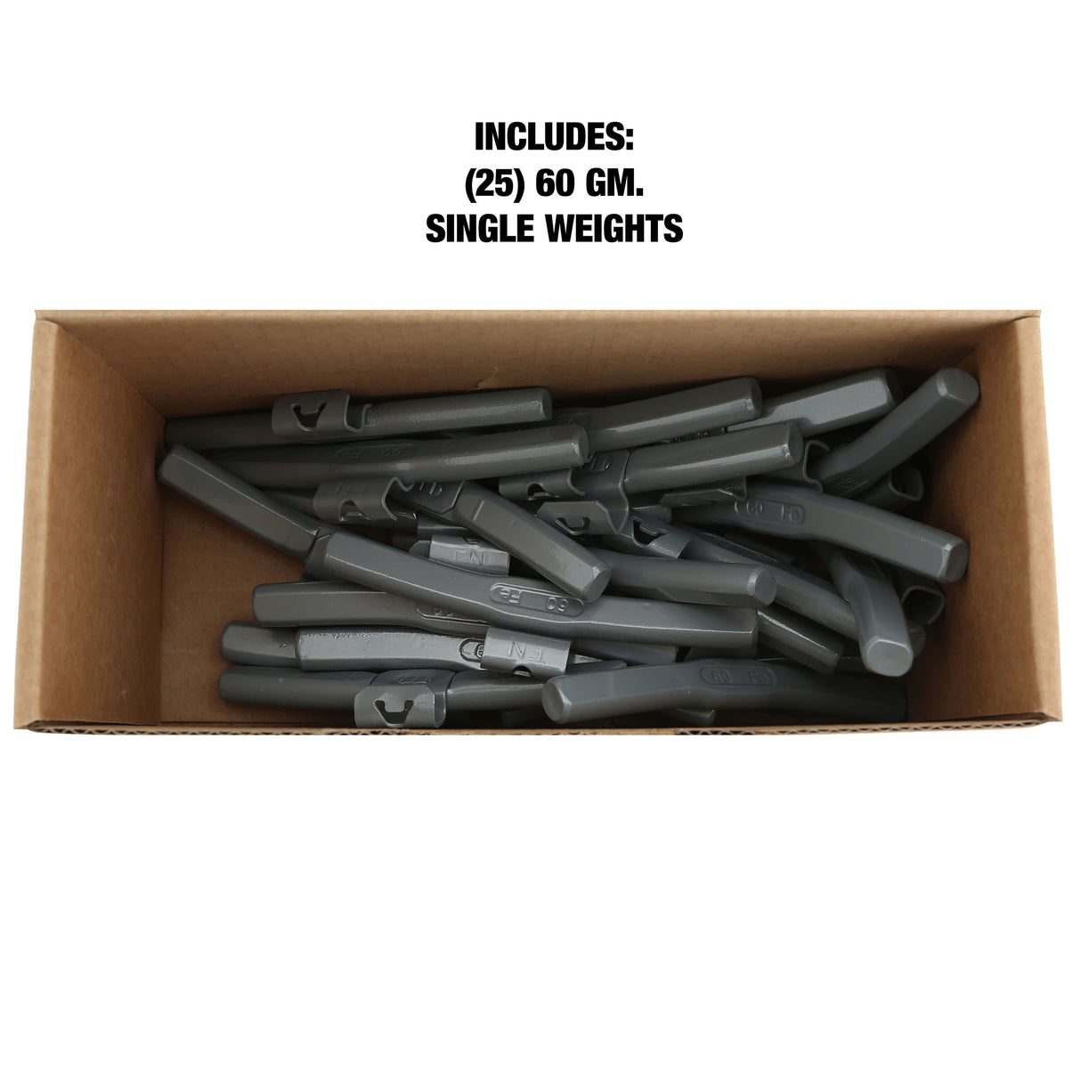 OEMTOOLS 23309 60 gm. FN Style Steel Wheel Weight - 1 Box of 25 Additional Image 4