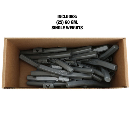 OEMTOOLS 23309 60 gm. FN Style Steel Wheel Weight - 1 Box of 25 Additional Image 4