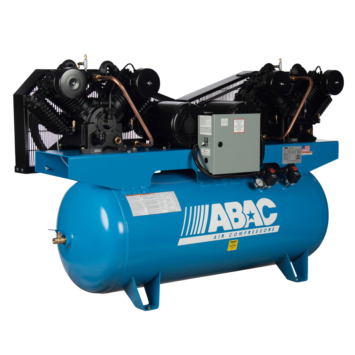 ABAC ABC10-23200HD 10 HP 2x10 Duplex 230V 3Ph Air Compressor Additional Image 3