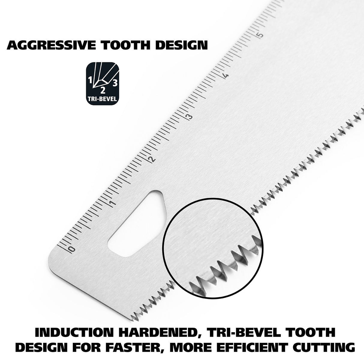 GreatNeck 74002 20 Inch Aggressive Tooth Handsaw w/ Composite Handle Additional Image 4