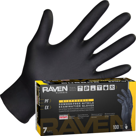 SAS 66520 Raven Powder Free Nitrile Disposable Glove (2 Boxes of 100 pcs) - 2XLarge Main Image