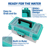 Sheffield 12671 13in. Tackle Box-Teal/Gray Additional Image 4