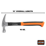 GreatNeck HG16S Fiberglass Straight Claw Hammer (16 Oz.) Additional Image 1