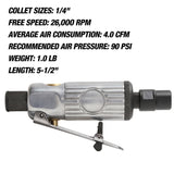 OEMTOOLS 25761 1/4in. Mini Die Grinder Additional Image 4