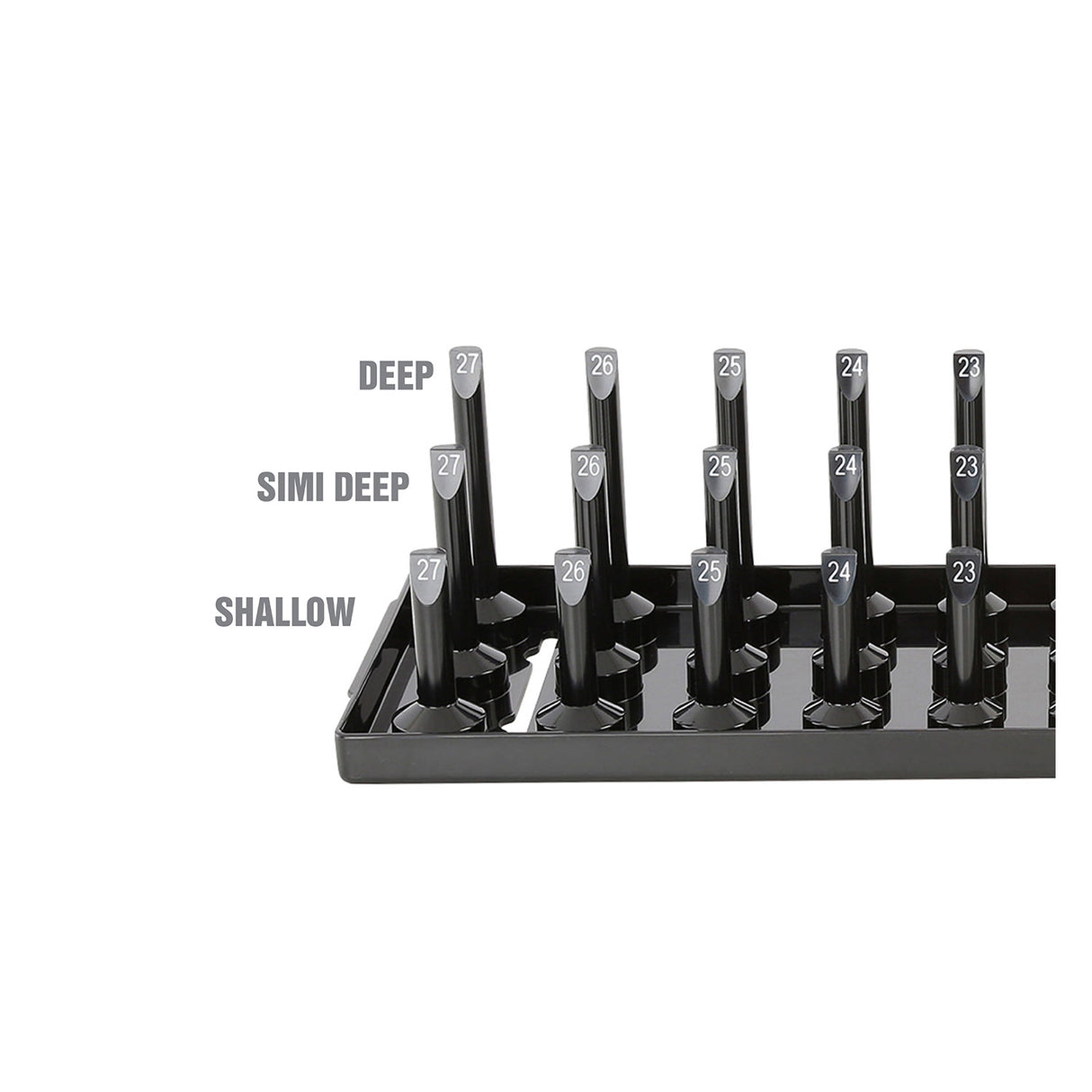 OEMTOOLS 22355 3 Post Socket Tray - 1/2in. Drive (Metric) Additional Image 3