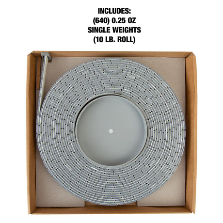 OEMTOOLS 23201 0.25 Oz. Steel Adhesive Wheel Weights, 10 Lb. Roll, 640 Pieces Additional Image 2