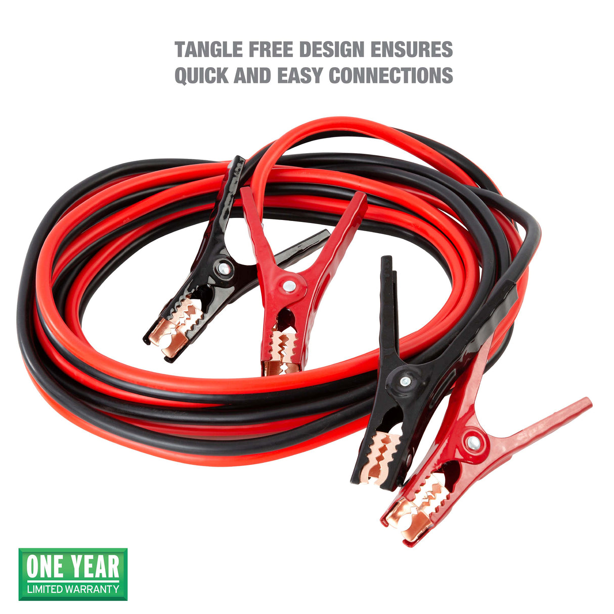 OEMTOOLS 24335 20 Ft. 4 Gauge Booster Cables with Storage Bag Additional Image 1