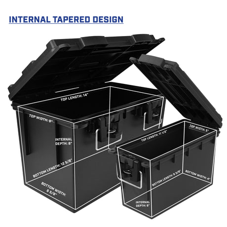 Sheffield 12706 XL 2PK Nested Field Box Set-Black Additional Image 2