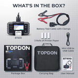 Topdon BT600 Battery Tester With Printer Additional Image 6