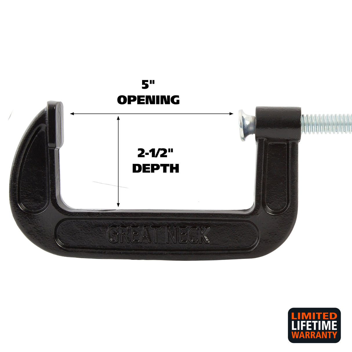 GreatNeck CC5 C-Clamp (5 Inch) Additional Image 2
