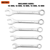 GreatNeck CMW5C Metric Combination Wrench Set (5-Piece) Additional Image 1