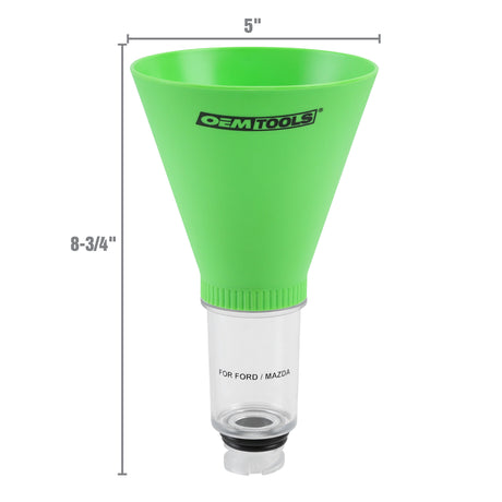 OEMTOOLS 87020 Direct Fit Oil Funnel for Ford, Mazda and Mercury Additional Image 1