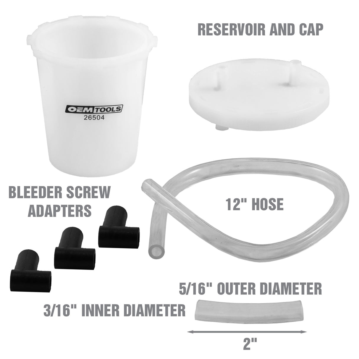 OEMTOOLS 68927 Brake Service Set Additional Image 2