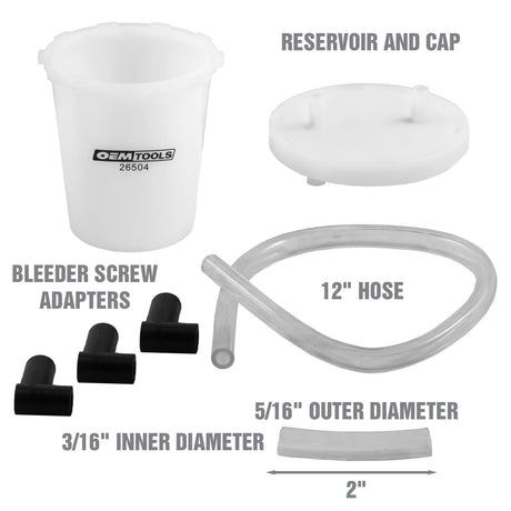 OEMTOOLS 68927 Brake Service Set Additional Image 2