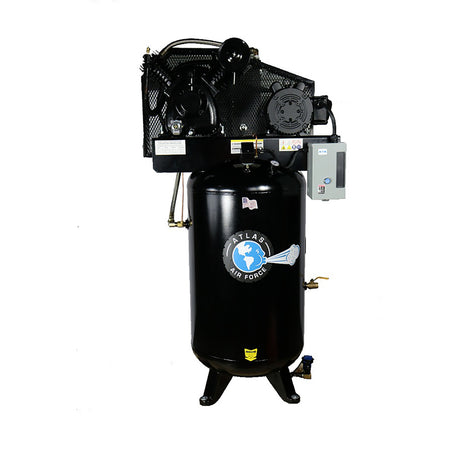 Atlas Equipment ATEMPAF8P-FPD 5HP 80 Gal. Commercial Air Compressor w/Plus Package Main Image