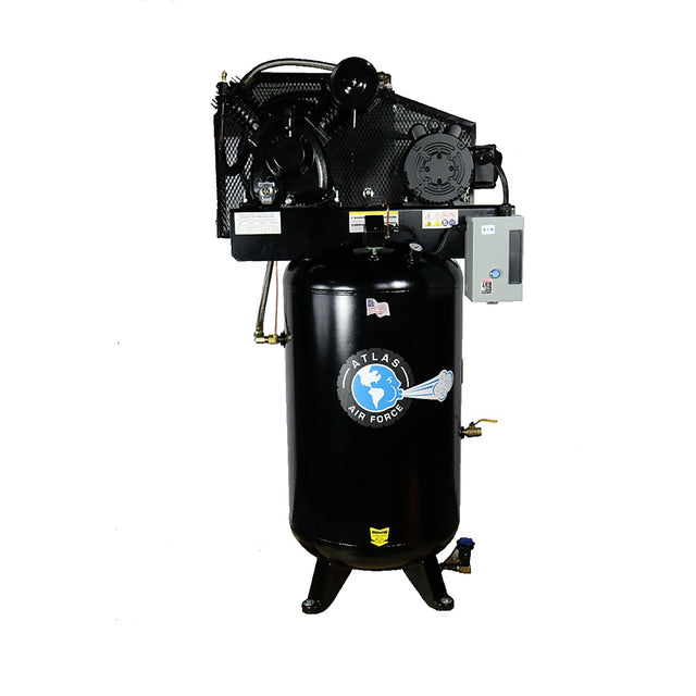 Atlas Equipment ATEMPAF8P-FPD 5HP 80 Gal. Commercial Air Compressor w/Plus Package Main Image