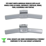 OEMTOOLS 23262 2.75 oz. MC Style Steel Wheel Weight - 1 Box of 25 Additional Image 1