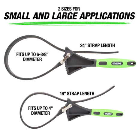 OEMTOOLS 24720 2-Piece Rubber Strap Wrench Additional Image 5