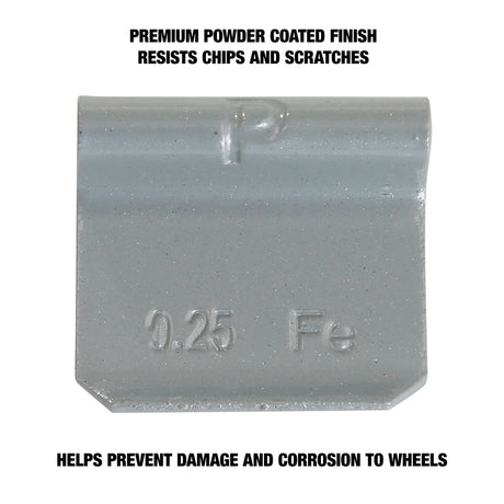 OEMTOOLS 23218 0.25 Oz. P Style Steel Wheel Weight - 1 Box of 25 Additional Image 3
