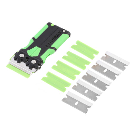 OEMTOOLS 26502 Folding Safety Scraper W/ 5 Plastic + 5 Steel Blades Main Image