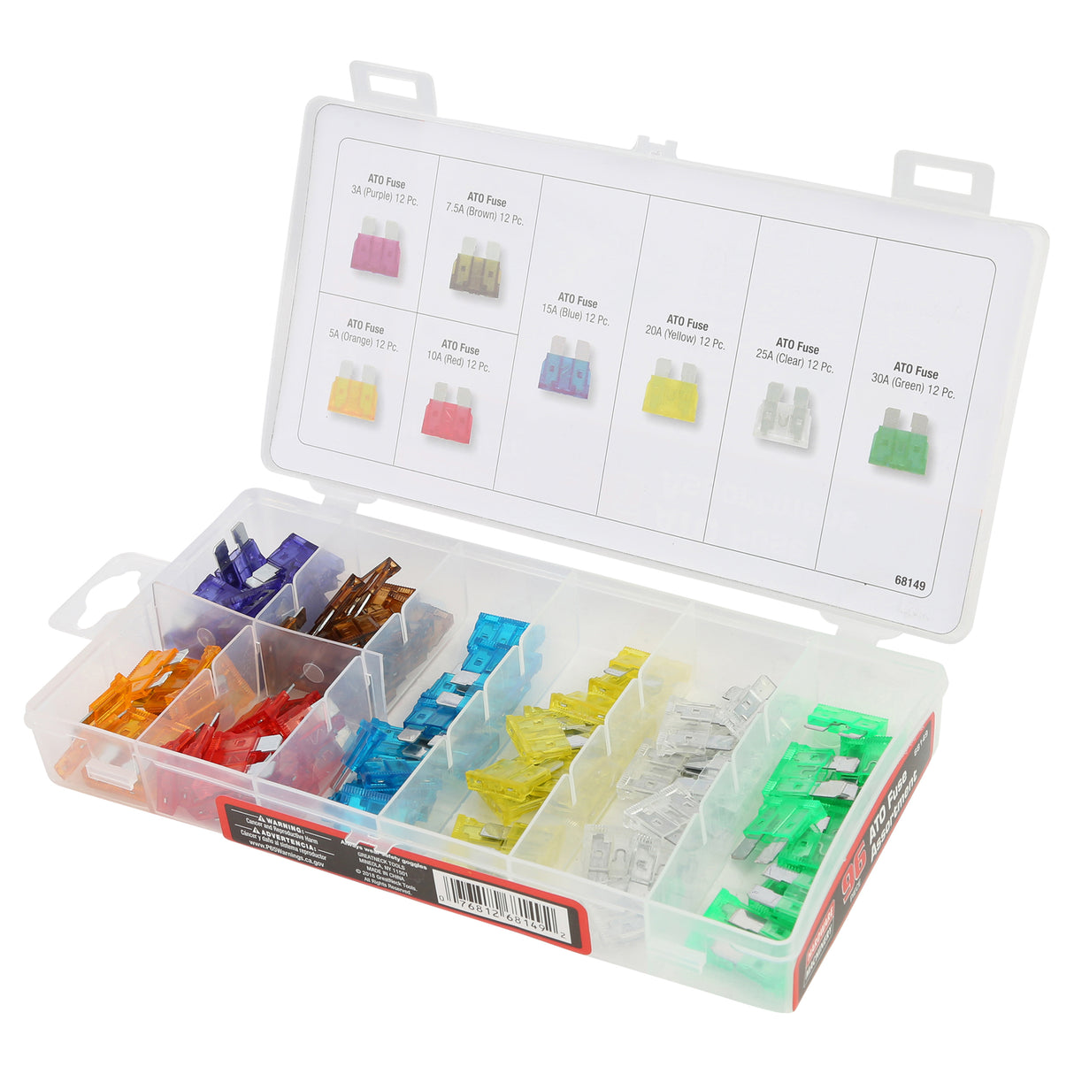 Hardware Machinery® 68149 96 Piece ATO Fuse Assortment Additional Image 4