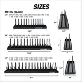 OEMTOOLS 22238 6 Piece SAE and Metric Socket Tray Set (Yellow and Black) Additional Image 6
