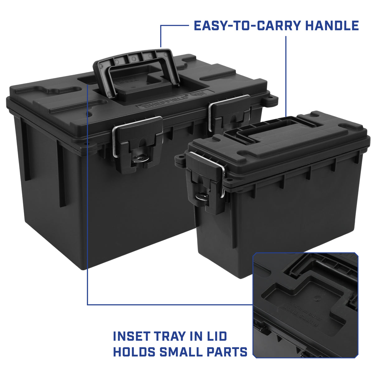 Sheffield 12706 XL 2PK Nested Field Box Set-Black Additional Image 6