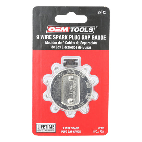 OEMTOOLS 25442 9 Wire Spark Plug Gap Gauge Additional Image 5