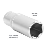 OEMTOOLS 22331 17 mm 3/8 Inch Drive Deep Socket Additional Image 2