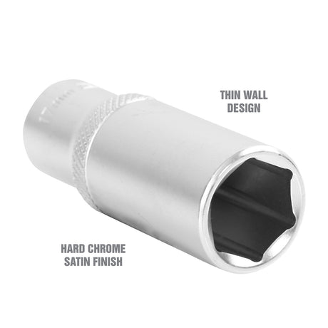 OEMTOOLS 22331 17 mm 3/8 Inch Drive Deep Socket Additional Image 2