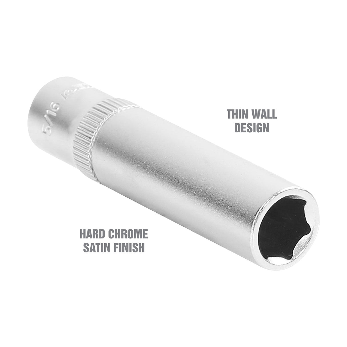 OEMTOOLS 22260 1/4 Inch Drive 6 Pt. Deep Socket (5/16 Inch) Additional Image 2
