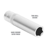 OEMTOOLS 22260 1/4 Inch Drive 6 Pt. Deep Socket (5/16 Inch) Additional Image 2