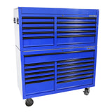 OEMTOOLS 24735 Professional Series 57 Inch Chest and Cabinet Set - Blue Main Image
