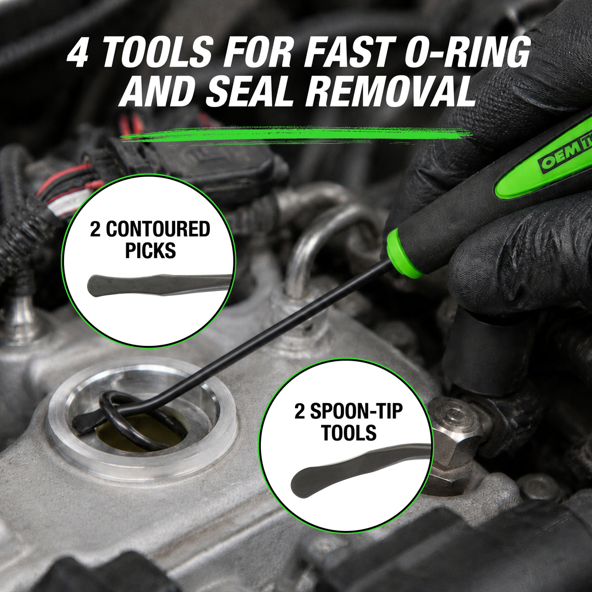 OEMTOOLS 25429 4 Piece O-Ring and Seal Remover Set Additional Image 1