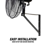 OEMTOOLS 34885 30 Inch Oscillating Wall Mount Fan Additional Image 6