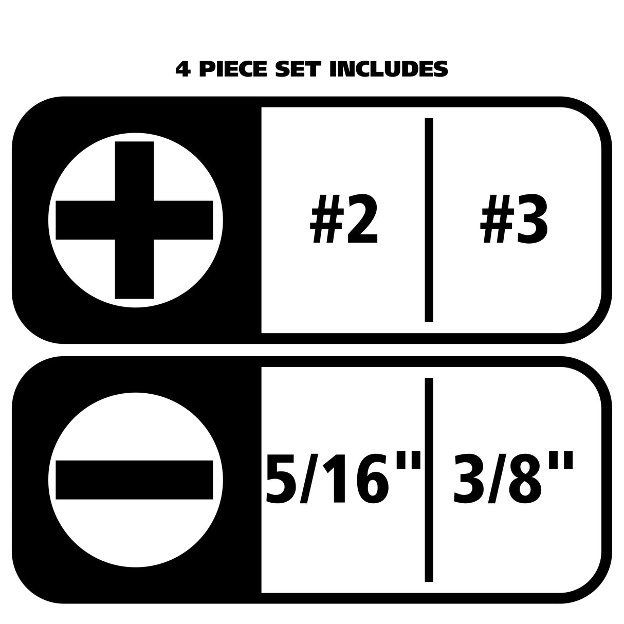 GreatNeck IMB4 Impact Bit Set (4 Piece) Additional Image 2