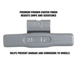 OEMTOOLS 23270 35 gm. FN Style Steel Wheel Weight - 1 Box of 25 Additional Image 3