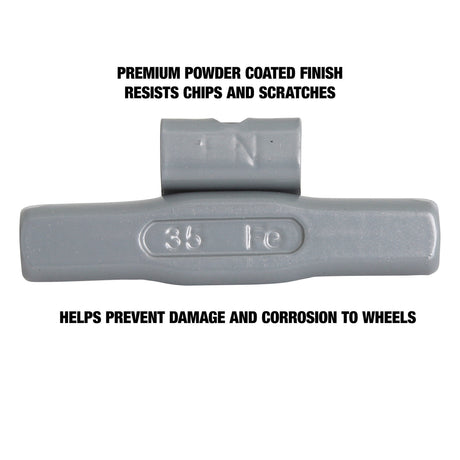 OEMTOOLS 23270 35 gm. FN Style Steel Wheel Weight - 1 Box of 25 Additional Image 3