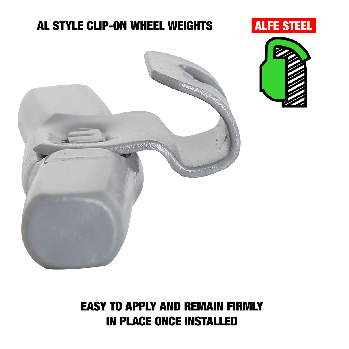 OEMTOOLS 23247 1.50 Oz. AL Style Steel Wheel Weight - 1 Box of 25 Additional Image 2