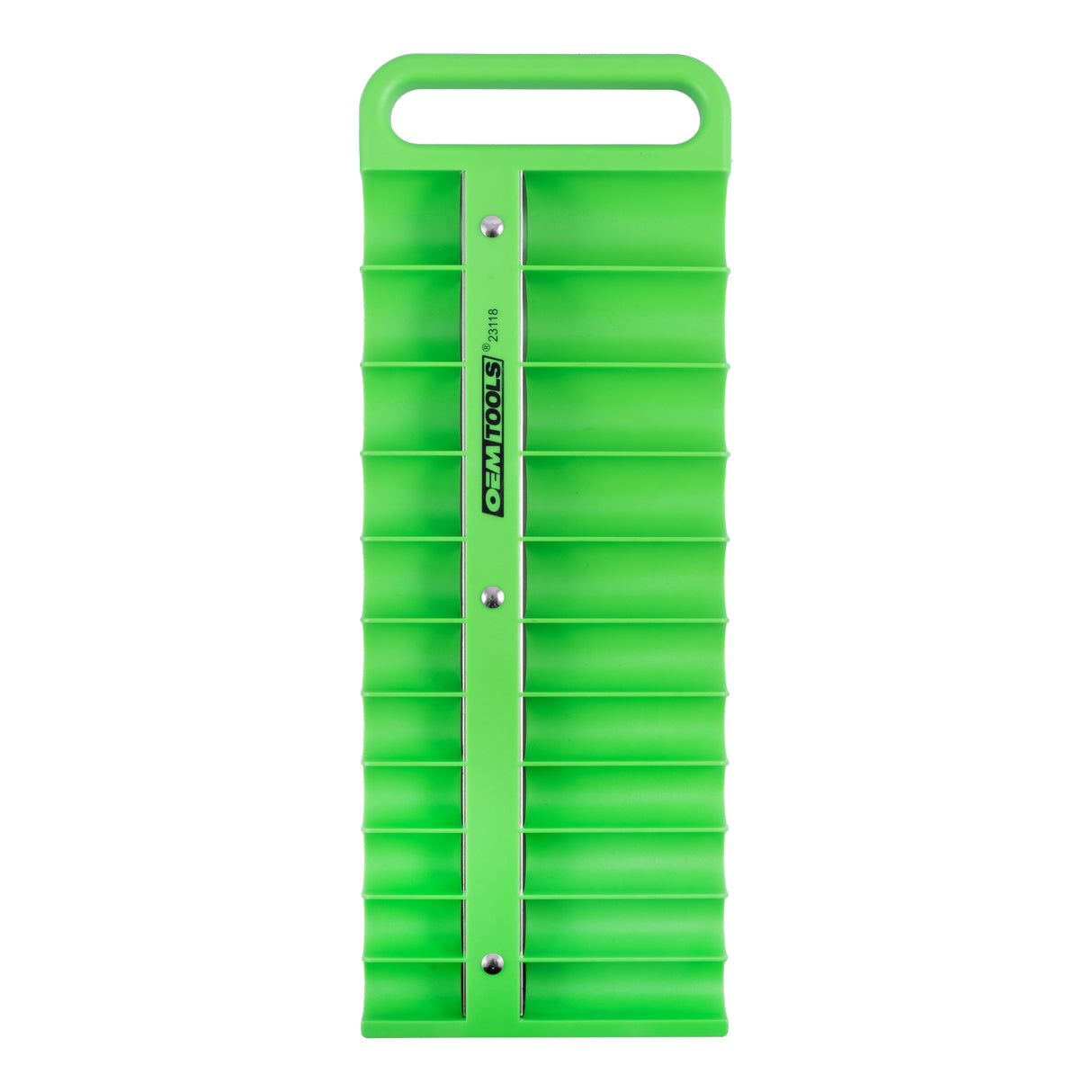 OEMTOOLS 23118 Portable Magnetic Socket Organizer 1/2in. Drive - Green Main Image