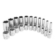 OEMTOOLS 22962 22 Pc. 3/8in. Drive SAE Socket Set Main Image