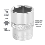 OEMTOOLS 22290 3/8 Inch Drive 6 Pt. Socket (16 mm) Additional Image 1