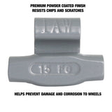 OEMTOOLS 23248 15 gm. IW Style Steel Wheel Weight - 1 Box of 25 Additional Image 3