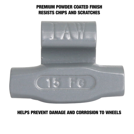 OEMTOOLS 23248 15 gm. IW Style Steel Wheel Weight - 1 Box of 25 Additional Image 3