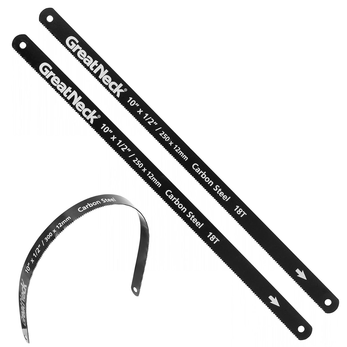GreatNeck GF210 Standard Hacksaw Blades (10-Inch 18 TPI) – 2-Pack Main Image