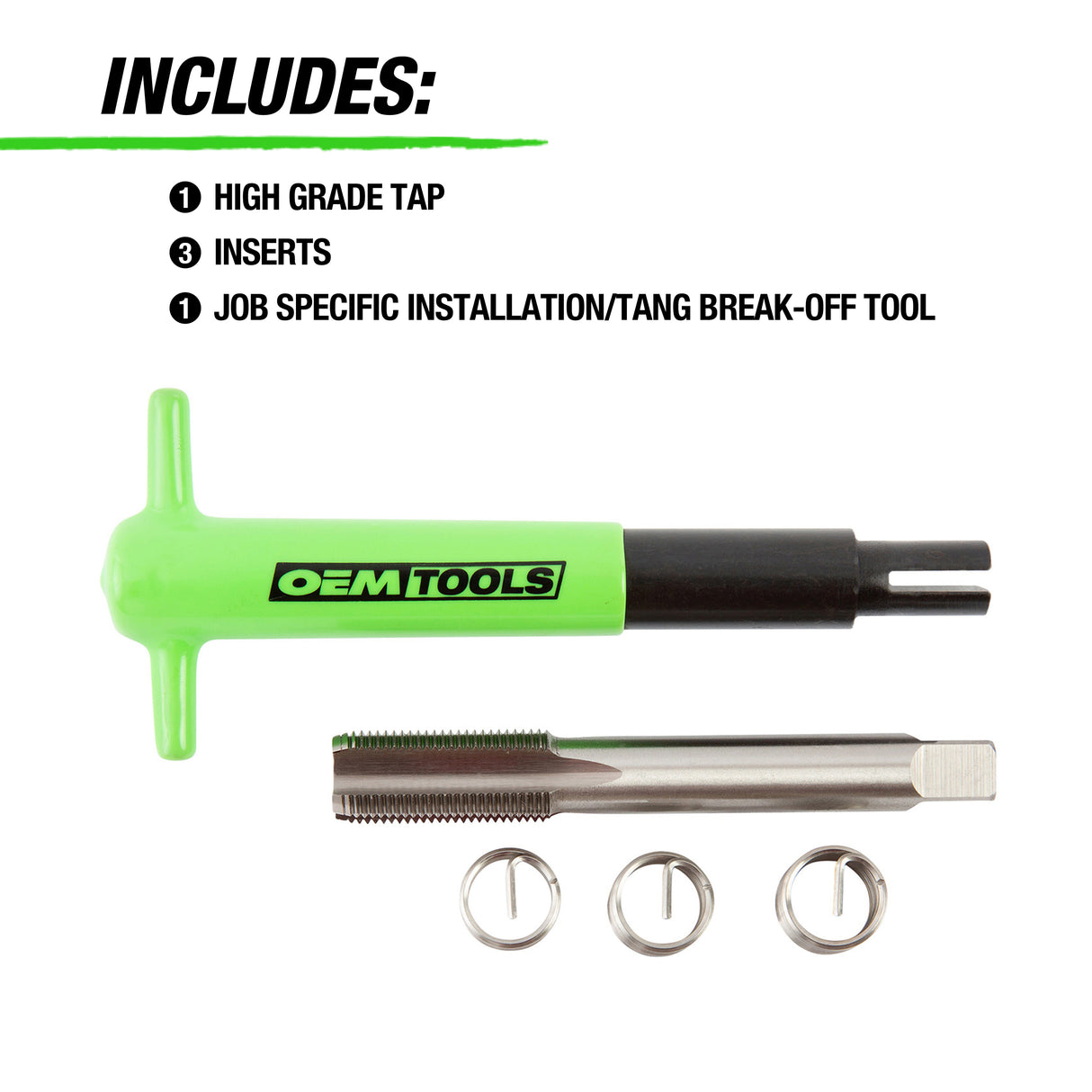 OEMTOOLS 25643 Spark Plug Thread Repair Kit - Metric M14 - 1.25 Additional Image 3