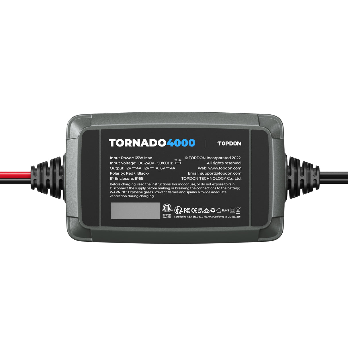 TopDon T4000C 4A Smart Battery Charger Additional Image 1