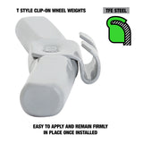 OEMTOOLS 23286 2.75 Oz. T Style Steel Wheel Weight - 1 Box of 25 Additional Image 2