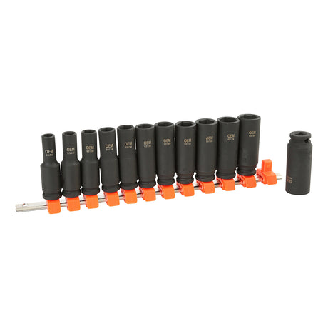 OEMTOOLS 25588 12 Piece 3/8 Inch Deep Impact Socket Set (Metric) Additional Image 3