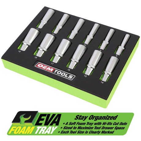 OEMTOOLS 23981 12 Piece 3/8in. Deep Socket Set (Metric) Additional Image 3